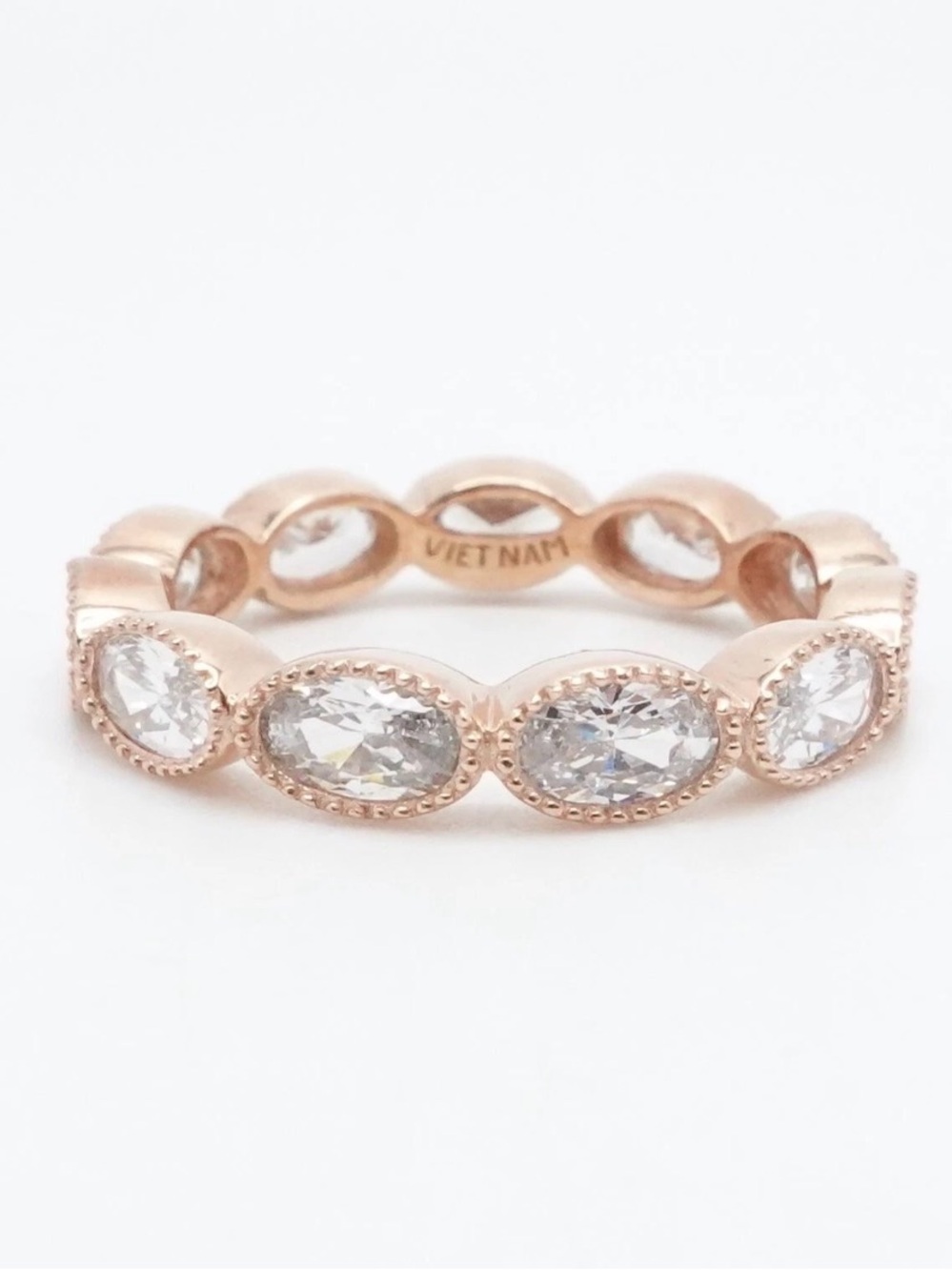 Rose Gold Eternity Band — SIZE 5